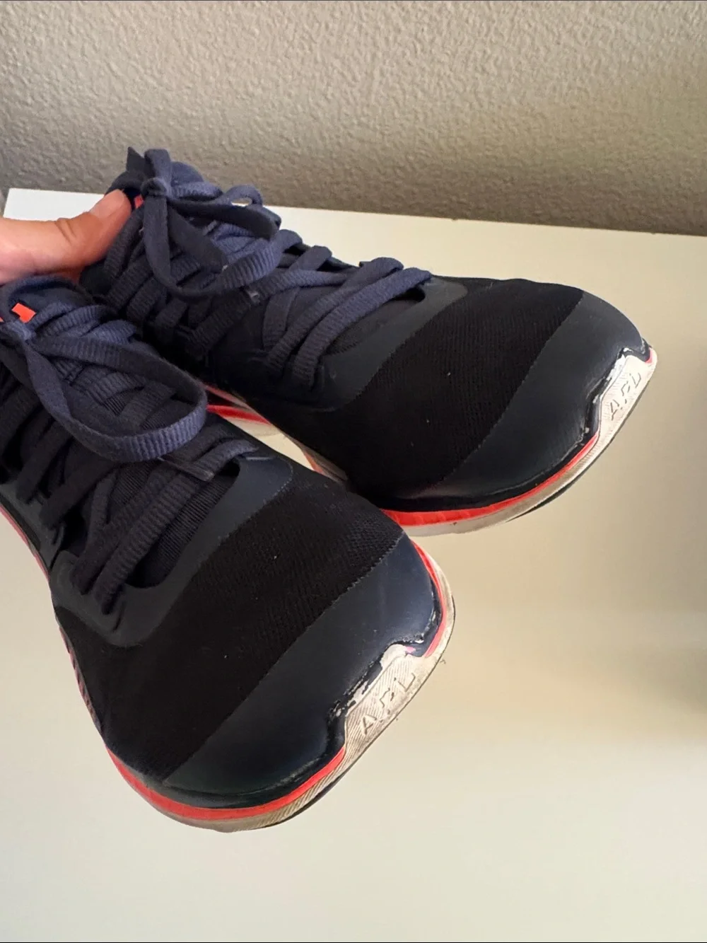 APL Navy and Coral Performance Running Shoes